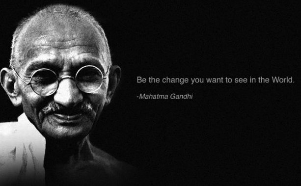 be the change gandhi