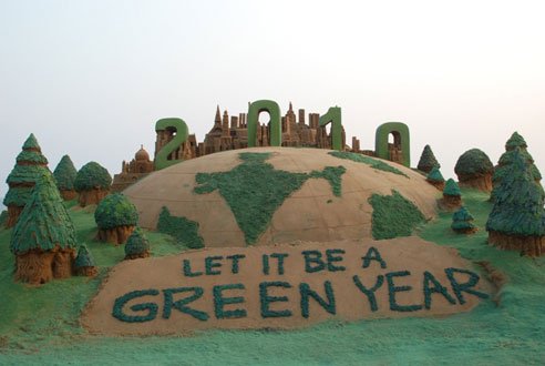 go green sand art