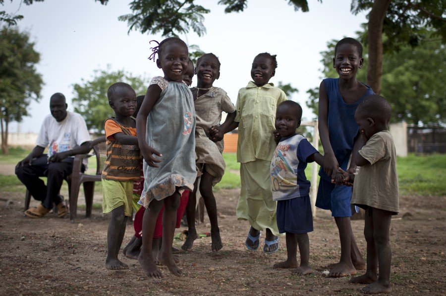 sudanese children happy