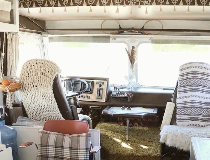 camper's front seats